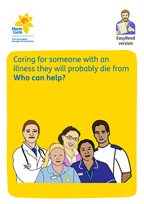 Publication image for easy read for carers - who can help?