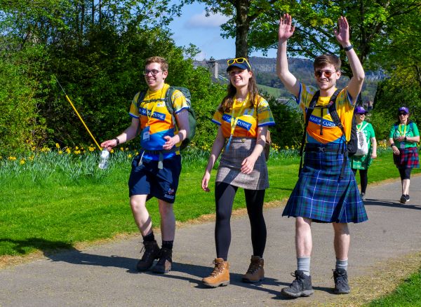 Kiltwalk participants