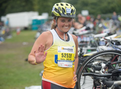 Female triathlete