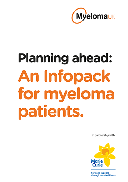 Publication image for planning ahead for myeloma patients