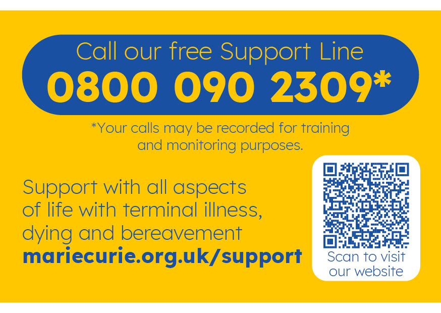 Publication image for support line is here to help card