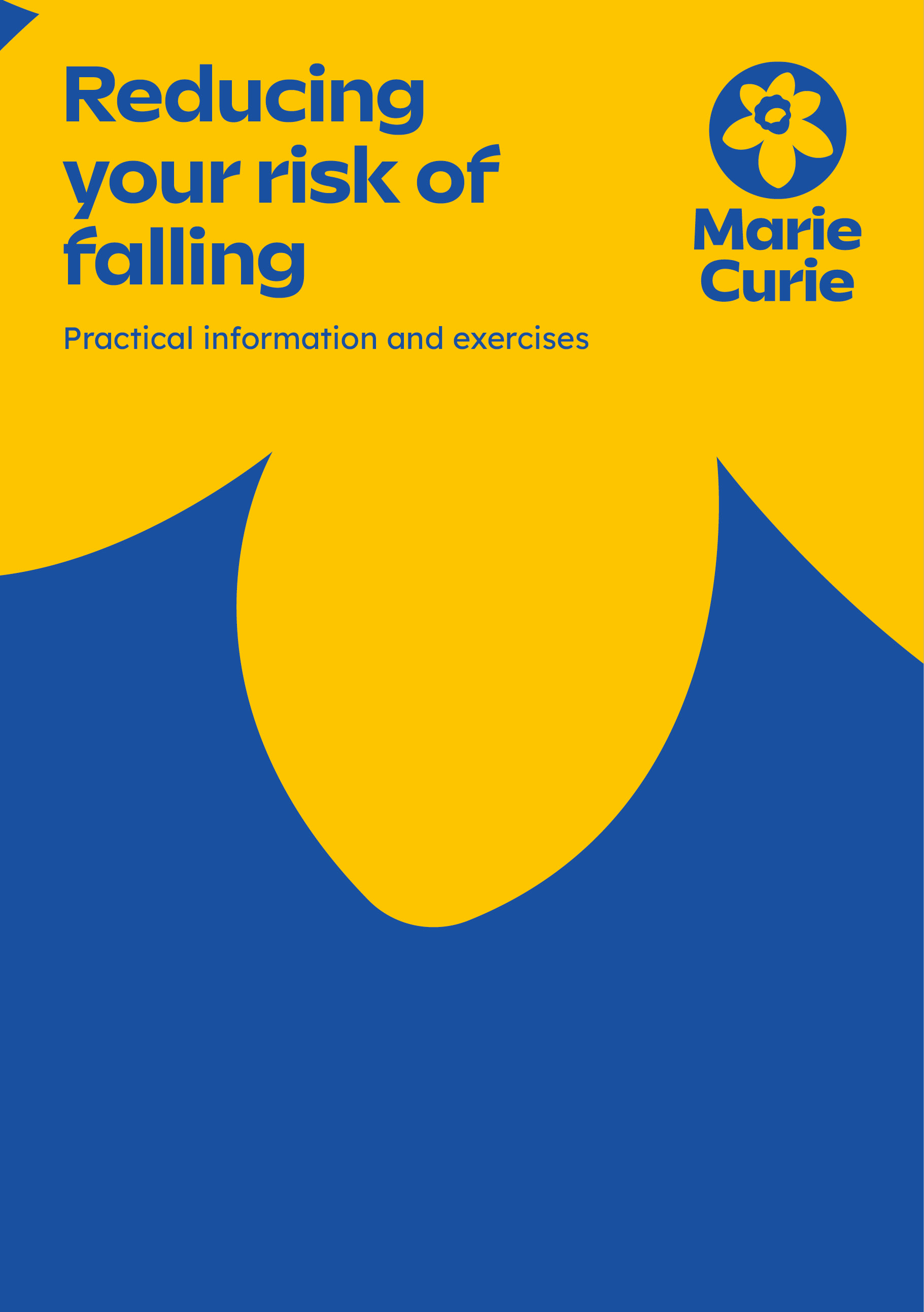 Publication image for reducing your risk of falling