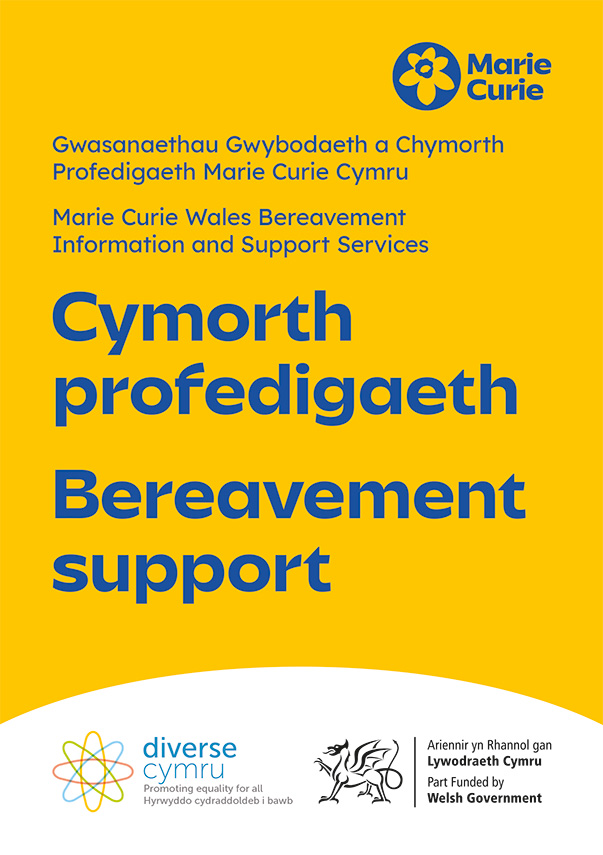 Publication image for bereavement support  | cymorth profedigaeth