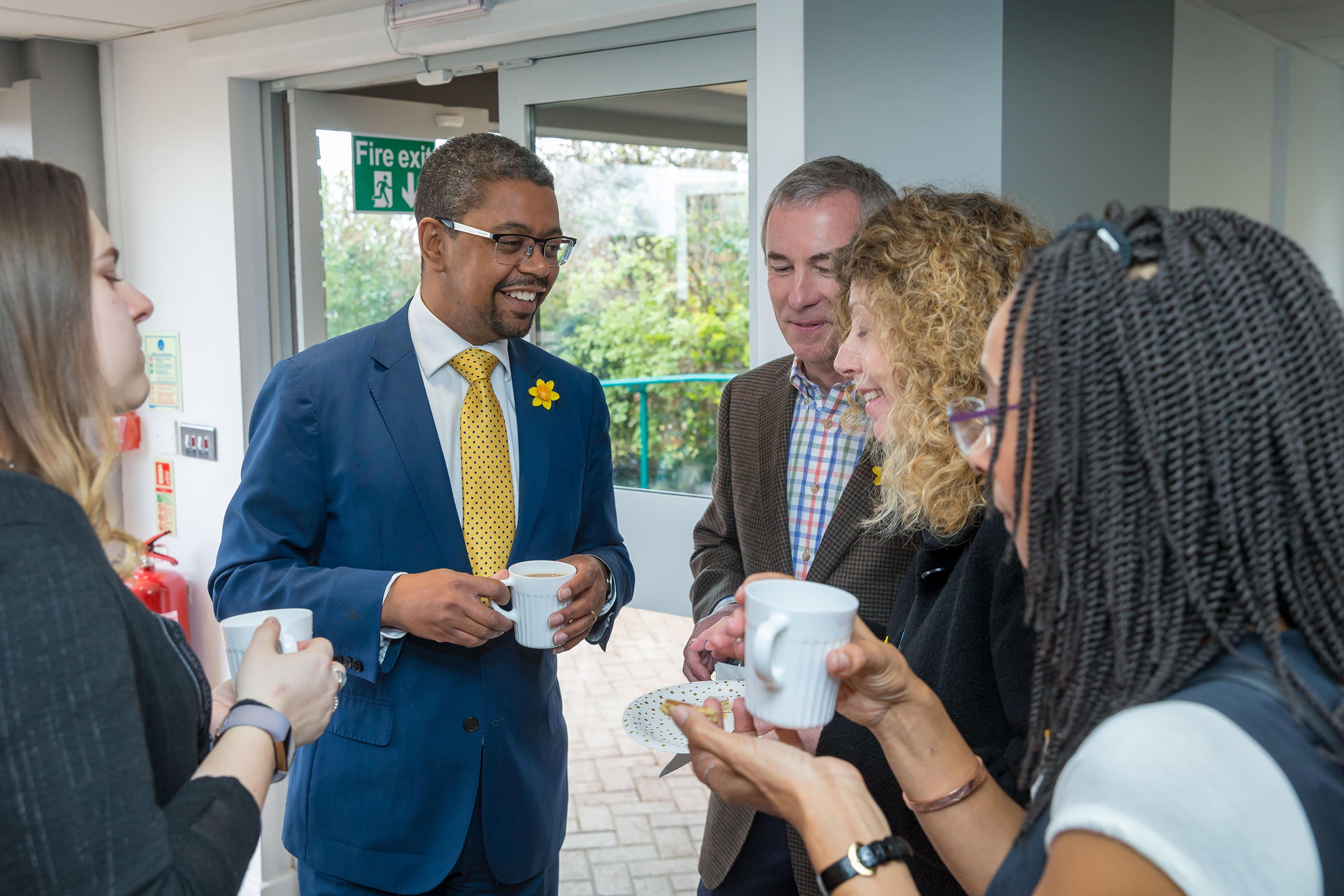 Penarth AM and Cabinet Secretary for Health and Social Services Vaughan Gething meeting the Hodge Foundation